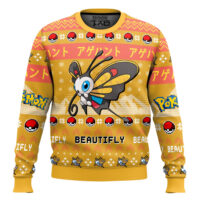 Hooktab Pokemon Gen 3 Beautifly Ugly Christmas Sweater