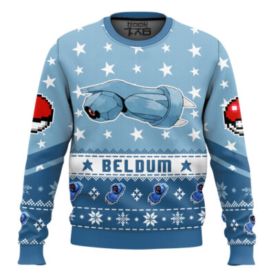 Pokemon Gen 3 Beldum Ugly Christmas Sweater