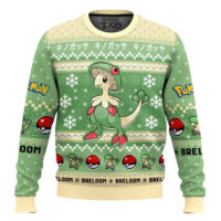Hooktab Pokemon Gen 3 Breloom Ugly Christmas Sweater