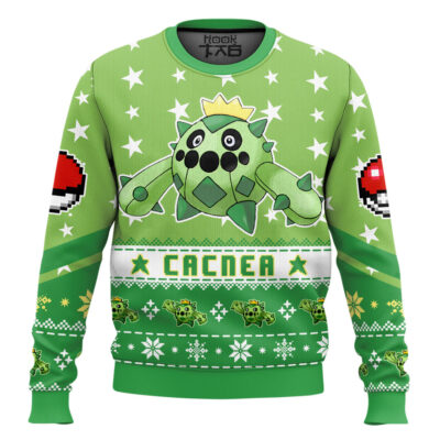 Pokemon Gen 3 Cacnea Ugly Christmas Sweater