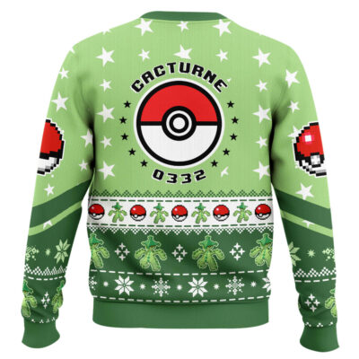 Hooktab Pokemon Gen 3 Cacturne Ugly Christmas Sweater