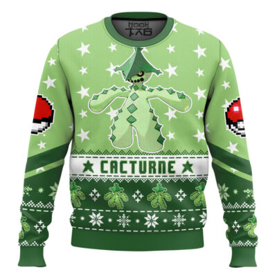 Pokemon Gen 3 Cacturne Ugly Christmas Sweater