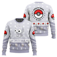 Hooktab Pokemon Gen 3 Castform Ugly Christmas Sweater