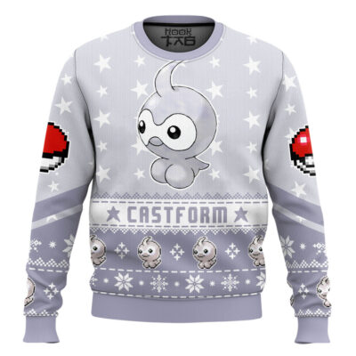 Pokemon Gen 3 Castform Ugly Christmas Sweater