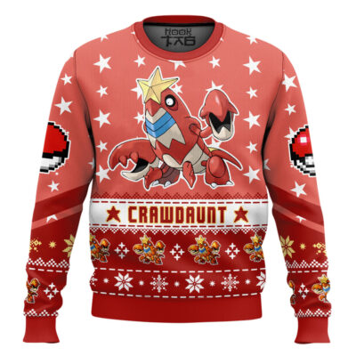 Pokemon Gen 3 Crawdaunt Ugly Christmas Sweater