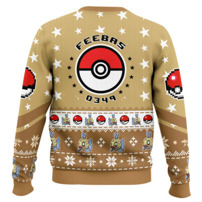 Hooktab Pokemon Gen 3 Feebas Ugly Christmas Sweater