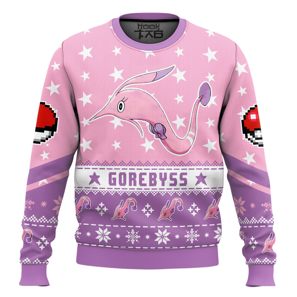 Hooktab Pokemon Gen 3 Gorebyss Ugly Christmas Sweater Hooktab Pokemon Gen 3 Gorebyss Ugly Christmas Sweater