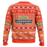 Hooktab Pokemon Gen 3 Groudon Ugly Christmas Sweater