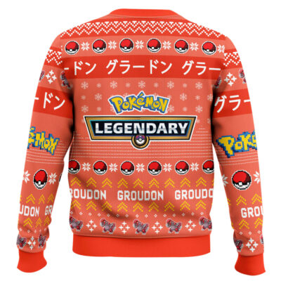 Hooktab Pokemon Gen 3 Groudon Ugly Christmas Sweater