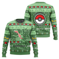 Hooktab Pokemon Gen 3 Grovyle Ugly Christmas Sweater