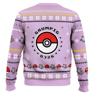 Hooktab Pokemon Gen 3 Grumpig Ugly Christmas Sweater