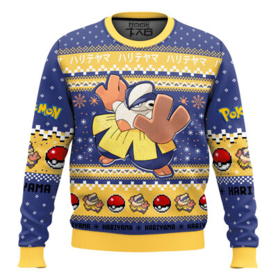 Pokemon Gen 3 Hariyama Ugly Christmas Sweater