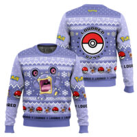 Hooktab Pokemon Gen 3 Loudred Ugly Christmas Sweater