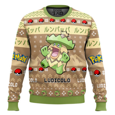 Pokemon Gen 3 Ludicolo Ugly Christmas Sweater
