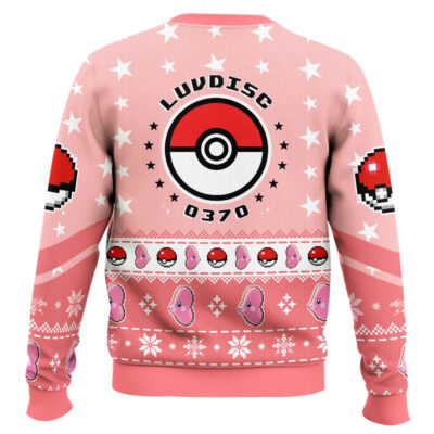 Hooktab Pokemon Gen 3 Luvdisc Ugly Christmas Sweater