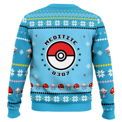 Hooktab Pokemon Gen 3 Meditite Ugly Christmas Sweater