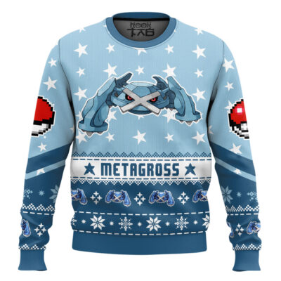 Pokemon Gen 3 Metagross Ugly Christmas Sweater