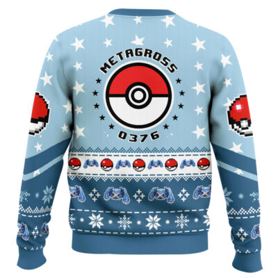 Hooktab Pokemon Gen 3 Metagross Ugly Christmas Sweater