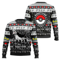 Hooktab Pokemon Gen 3 Mightyena Ugly Christmas Sweater