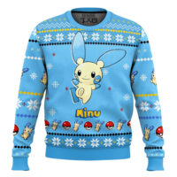 Hooktab Pokemon Gen 3 Minun Ugly Christmas Sweater