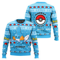 Hooktab Pokemon Gen 3 Mudkip Ugly Christmas Sweater