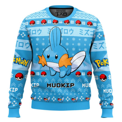 Pokemon Gen 3 Mudkip Ugly Christmas Sweater