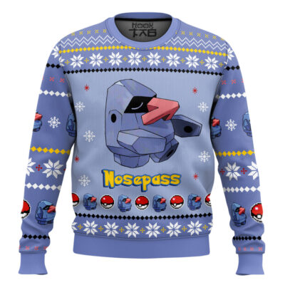 Pokemon Gen 3 Nosepass Ugly Christmas Sweater