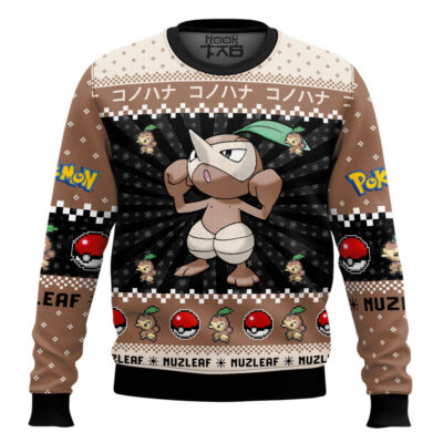 Pokemon Gen 3 Nuzleaf Ugly Christmas Sweater