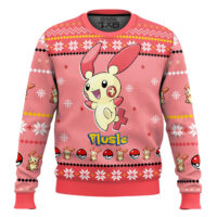 Hooktab Pokemon Gen 3 Plusle Ugly Christmas Sweater