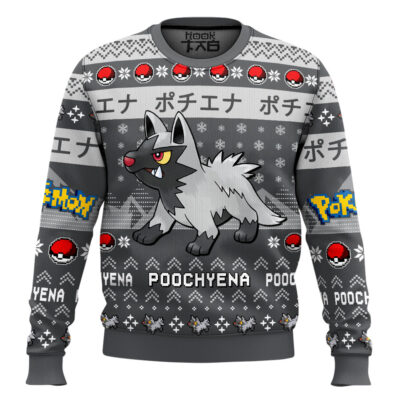 Pokemon Gen 3 Poochyena Ugly Christmas Sweater
