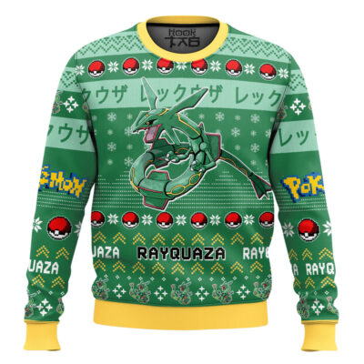 Pokemon Gen 3 Rayquaza Ugly Christmas Sweater