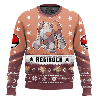 Pokemon Gen 3 Regirock Ugly Christmas Sweater