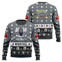 Hooktab Pokemon Gen 3 Registeel Ugly Christmas Sweater