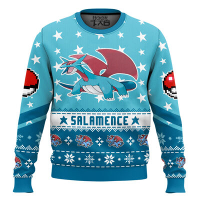 Pokemon Gen 3 Salamence Ugly Christmas Sweater