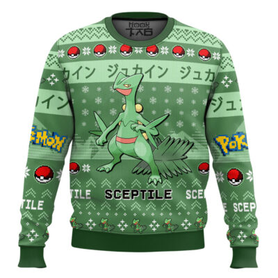 Pokemon Gen 3 Sceptile Ugly Christmas Sweater