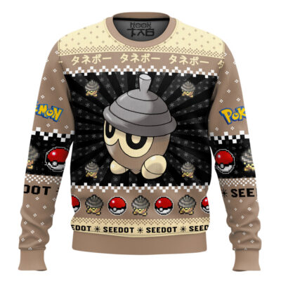 Pokemon Gen 3 Seedot Ugly Christmas Sweater