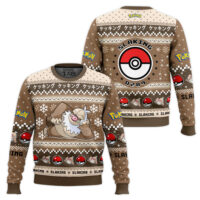 Hooktab Pokemon Gen 3 Slaking Ugly Christmas Sweater