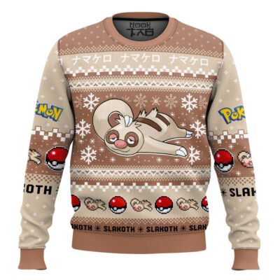 Pokemon Gen 3 Slakoth Ugly Christmas Sweater