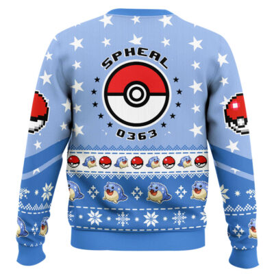 Hooktab Pokemon Gen 3 Spheal Ugly Christmas Sweater