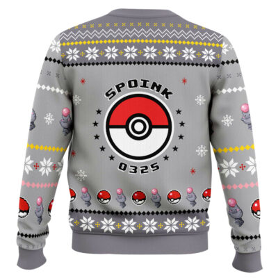 Hooktab Pokemon Gen 3 Spoink Ugly Christmas Sweater