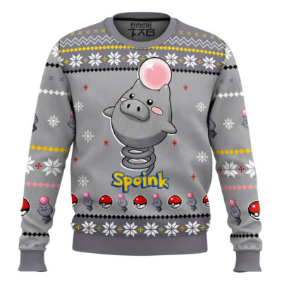 Pokemon Gen 3 Spoink Ugly Christmas Sweater
