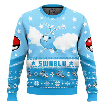 Pokemon Gen 3 Swablu Ugly Christmas Sweater