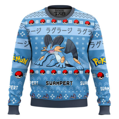 Pokemon Gen 3 Swampert Ugly Christmas Sweater