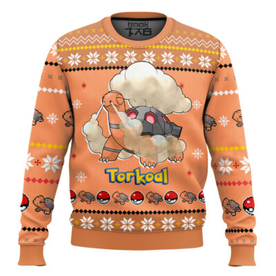 Pokemon Gen 3 Torkoal Ugly Christmas Sweater
