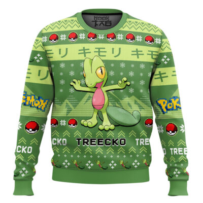 Pokemon Gen 3 Treecko Ugly Christmas Sweater