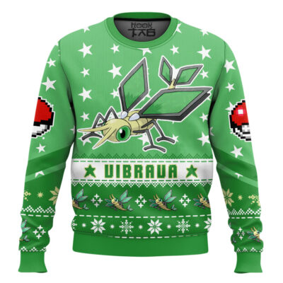 Pokemon Gen 3 Vibrava Ugly Christmas Sweater