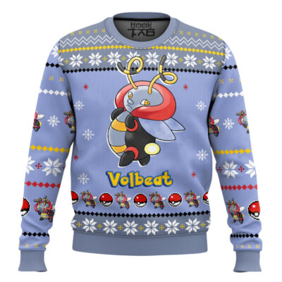 Pokemon Gen 3 Volbeat Ugly Christmas Sweater