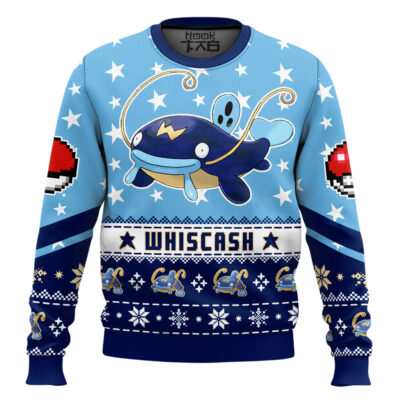 Pokemon Gen 3 Whiscash Ugly Christmas Sweater