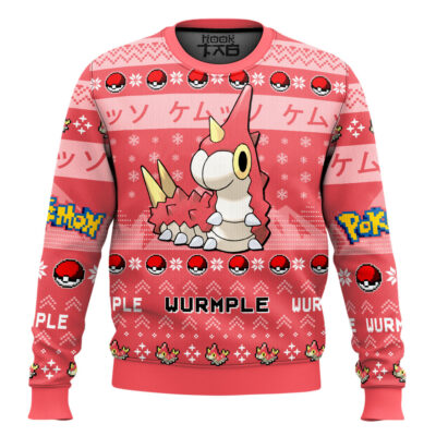 Pokemon Gen 3 Wurmple Ugly Christmas Sweater