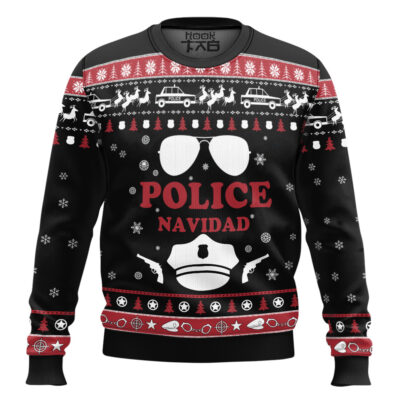 Police Navidad Ugly Christmas Sweater